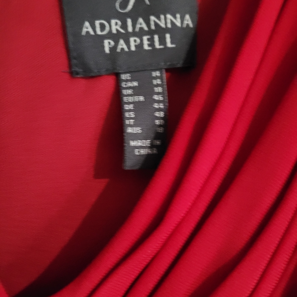 Red Adrianna Papell formal dress